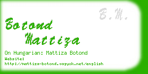 botond mattiza business card
